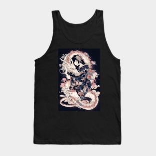 Geisha and Dragon 7812 Tank Top